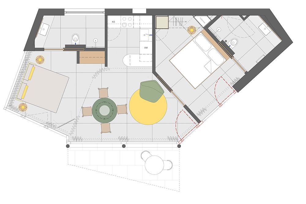 Grundriss &ndash; City Apartment